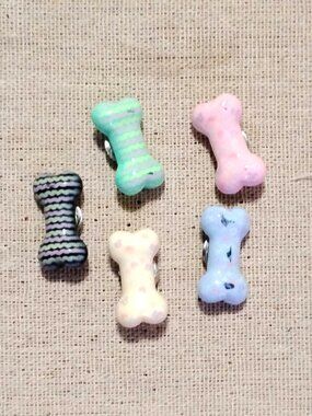 5 Pc Large Cute Puppy Bones Decorative Memo Bulletin Board Display Push Pins